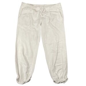 Body Glove White Cotton Drawstring Jogger Pants